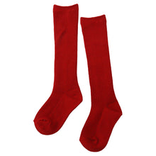画像をギャラリービューアに読み込む, 子供 靴下 ハイソックス キッズ カラーソックス 16-21cm (無地 カラー ソックス 子ども 女の子 男の子 ジュニア 綿混 リブ編み) (在庫限り)