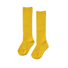 画像をギャラリービューアに読み込む, 子供 靴下 ハイソックス キッズ カラーソックス 16-21cm (無地 カラー ソックス 子ども 女の子 男の子 ジュニア 綿混 リブ編み) (在庫限り)