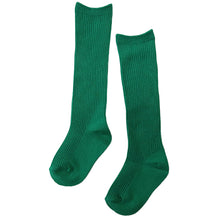 画像をギャラリービューアに読み込む, 子供 靴下 ハイソックス キッズ カラーソックス 16-21cm (無地 カラー ソックス 子ども 女の子 男の子 ジュニア 綿混 リブ編み) (在庫限り)