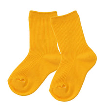 画像をギャラリービューアに読み込む, 子供 靴下 クルーソックス キッズ カラーソックス 16-21cm (無地 カラー ソックス クルー丈 子ども 女の子 男の子 ジュニア 綿混 リブ編み) (在庫限り)