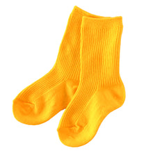 画像をギャラリービューアに読み込む, 子供 靴下 クルーソックス キッズ カラーソックス 16-21cm (無地 カラー ソックス クルー丈 子ども 女の子 男の子 ジュニア 綿混 リブ編み) (在庫限り)