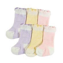 画像をギャラリービューアに読み込む, ベビーソックス 日本製 靴下 6足セット 0ヶ月-6ヵ月 (ベビー 新生児 赤ちゃん ソックス くつ下 くつした 出産祝い ギフト プレゼント かわいい) (在庫限り)