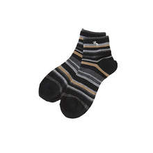 画像をギャラリービューアに読み込む, メンズ 紳士 ショートソックス ボーダー柄 6足組 25-27cm ショートソックス メンズ 綿混 くつ下 くつした クッション カジュアル フォーマル (在庫限り)