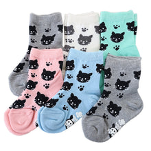 画像をギャラリービューアに読み込む, 子供 靴下 ショート ソックス キッズ 男の子 女の子 6足 柄  10-15cm (男子 女子 猫 うさぎ 6足 短い 滑り止め 綿混 飛行機 リス 春 夏 こども靴下) (在庫限り)