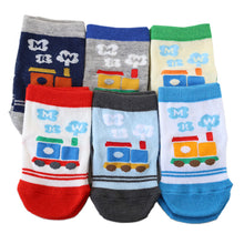 画像をギャラリービューアに読み込む, 子供 靴下 ショート ソックス キッズ 男の子 女の子 6足 柄  10-15cm (男子 女子 猫 うさぎ 6足 短い 滑り止め 綿混 飛行機 リス 春 夏 こども靴下) (在庫限り)