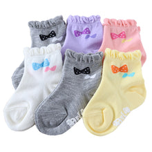 画像をギャラリービューアに読み込む, 子供 靴下 ショート ソックス キッズ 男の子 女の子 6足 柄  10-15cm (男子 女子 猫 うさぎ 6足 短い 滑り止め 綿混 飛行機 リス 春 夏 こども靴下) (在庫限り)
