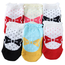 画像をギャラリービューアに読み込む, 子供 靴下 ショート ソックス キッズ 男の子 女の子 6足 柄  10-15cm (男子 女子 猫 うさぎ 6足 短い 滑り止め 綿混 飛行機 リス 春 夏 こども靴下) (在庫限り)