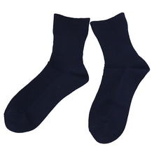 画像をギャラリービューアに読み込む, レディース ショートソックス 綿 履き口ゴムなし 23-25cm (靴下 女性 婦人 ショート丈 スクールソックス 綿混 締め付けない ゆったり クチゴム無し 日本製) (在庫限り)