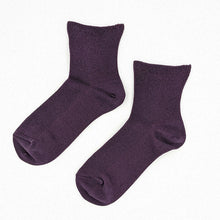 画像をギャラリービューアに読み込む, レディース ショートソックス 綿 履き口ゴムなし 23-25cm (靴下 女性 婦人 ショート丈 スクールソックス 綿混 締め付けない ゆったり クチゴム無し 日本製) (在庫限り)