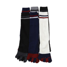 画像をギャラリービューアに読み込む, 【 お得 】レディース 5本指 ハイソックス 6足組 23-25cm (婦人 綿混 五本指靴下 くつ下 くつした アウトレット) (在庫限り)