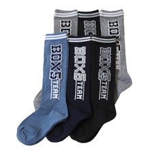 画像をギャラリービューアに読み込む, 【 お得 】 キッズソックス キッズ ハイソックス ジュニア 靴下 子供用 6足組 16-18cm~22-24cm (男の子 ジュニアソックス ロング丈 長靴下 綿混 くつ下 くつした) (在庫限り)