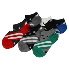 画像をギャラリービューアに読み込む, 【 お得 】 キッズソックス 子供 柄ソックス 6足組 16-18cm~22-24cm スニーカーソックス ジュニア ボーイズ 男の子 男児 スニーカー丈 くるぶし丈 綿混 くつ下 くつした プリント プレゼント ギフト (在庫限り)