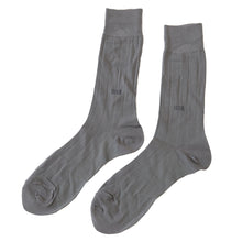 画像をギャラリービューアに読み込む, 【 お得 】 ビジネスソックス クルーソックス メンズ 6足組 ストライプ 25-26cm (くつした 男性 日本製 メンズソックス ハイソックス 男性用靴下 ビジネス スーツ) (在庫限り)