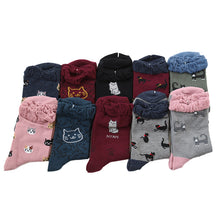 画像をギャラリービューアに読み込む, OriginalSocks レディーズ靴下 綿混 10足組 22-24cm (レディース クルー丈 靴下 ソックス くつ下 くつした 猫 ネコ cat キャラ ねこ) (在庫限り)