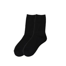 画像をギャラリービューアに読み込む, 裏起毛ソックス レディース 暖かい ルームソックス 23-25cm (靴下 おうちソックス 冬 冬用 厚手 あったか 暖かい 防寒 くつ下 ぼかぼか ふわふわ 厚地 寒さ対策 黒 ブラック スキー 冷え性 アウトドア 保温) (在庫限り)