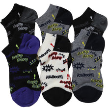 画像をギャラリービューアに読み込む, 【 お得 】 キッズソックス 子供 柄ソックス 6足組 16-18cm~22-24cm スニーカーソックス ジュニア ボーイズ 男の子 男児 スニーカー丈 くるぶし丈 綿混 くつ下 くつした プリント プレゼント ギフト
 (在庫限り)