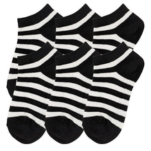 画像をギャラリービューアに読み込む, スニーカーソックス 日本製 子供 靴下 くるぶし 6足組 16-18cm~22-24cm (ジュニア 子ども レディース スニーカー丈 くつ下 綿混 シンプル) (在庫限り)