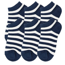 画像をギャラリービューアに読み込む, スニーカーソックス 日本製 子供 靴下 くるぶし 6足組 16-18cm~22-24cm (ジュニア 子ども レディース スニーカー丈 くつ下 綿混 シンプル) (在庫限り)