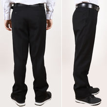 画像をギャラリービューアに読み込む, 学生服 ズボン 洗濯機丸洗い ノータック 男子 ドライウォッシュ 88cm~110cm 制服 学校 学生 スラックス 高校生 裾上げ無料 (送料無料) (取寄せ)