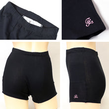 画像をギャラリービューアに読み込む, サニタリー オーバーパンツ 生理用 スパッツ ジュニア S~3L 女子 女の子 綿 重ねばき 重ね履き 黒 中学生 小学生 学生服 (在庫限り)