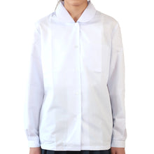 画像をギャラリービューアに読み込む, 学生服 形態安定 女子 丸衿長袖ブラウス 100cmA~175cmA (小学生 制服 小学校 スクールシャツ) (取寄せ)