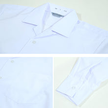 画像をギャラリービューアに読み込む, 男子 中学生 長袖 開襟シャツ 学生服 S~3L カッターシャツ 学生服 中学生 制服 長袖シャツ 衣替え (取寄せ)