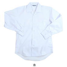 画像をギャラリービューアに読み込む, 男子 中学生 長袖 開襟シャツ 学生服 S~3L カッターシャツ 学生服 中学生 制服 長袖シャツ 衣替え (取寄せ)