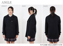 画像をギャラリービューアに読み込む, 男女兼用Pコート S~3L (you:th ピーコート スクールコート ウール混 保温 防寒 女子 男子 通学 中学生 高校生) (送料無料) (取寄せ)