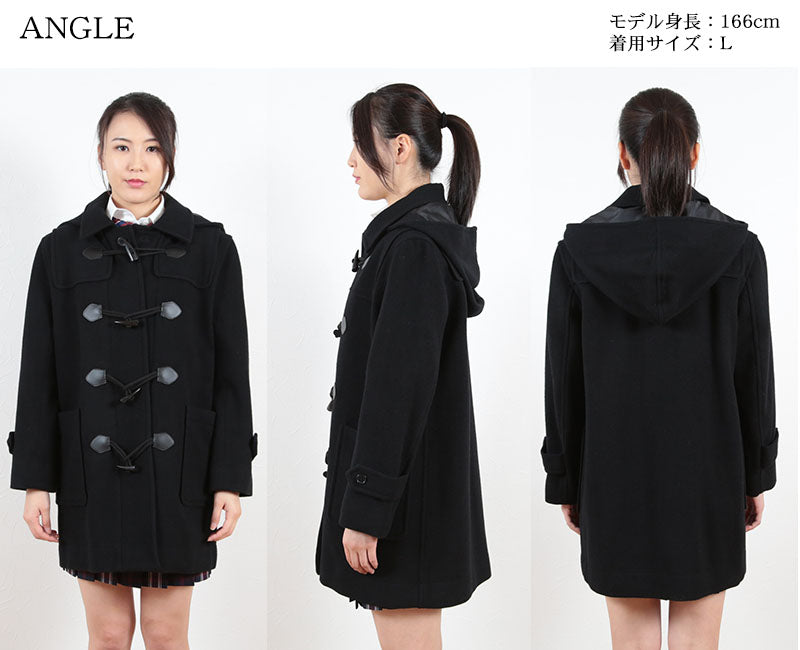 d.i.a. 黒 ダッフルコート フード付き　黒ギャル　GAL d.i.a. 黒 ダッフルコート フード付き 黒ギャル GAL
