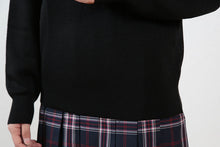 画像をギャラリービューアに読み込む, ウール混 Vネック発熱保温セーター S~3L (you:th 男女兼用 スクール ニット V首 ウール 静電気防止 中学生 高校生 女子 男子) (送料無料) (取寄せ)