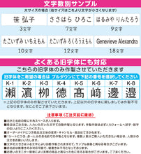 画像をギャラリービューアに読み込む, お名前シール 布用 アイロン 名前 衣類 なまえシール ネーム (介護 介護施設 入園 入学 準備 男の子 女の子 保育園 幼稚園 小学生 小学校 ひらがな 漢字 カタカナ なまえ付け)(取寄せ)