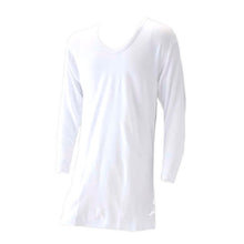 画像をギャラリービューアに読み込む, 大きいサイズ 長袖 U首 クルーネック メンズ 綿100 3L～5L (吸湿発熱 コットン ビッグ ロング 大寸 白t 大きめ でかい ぽっちゃり 肥満 マッチョ 筋肉 体型カバー 3L 4L 5L)
