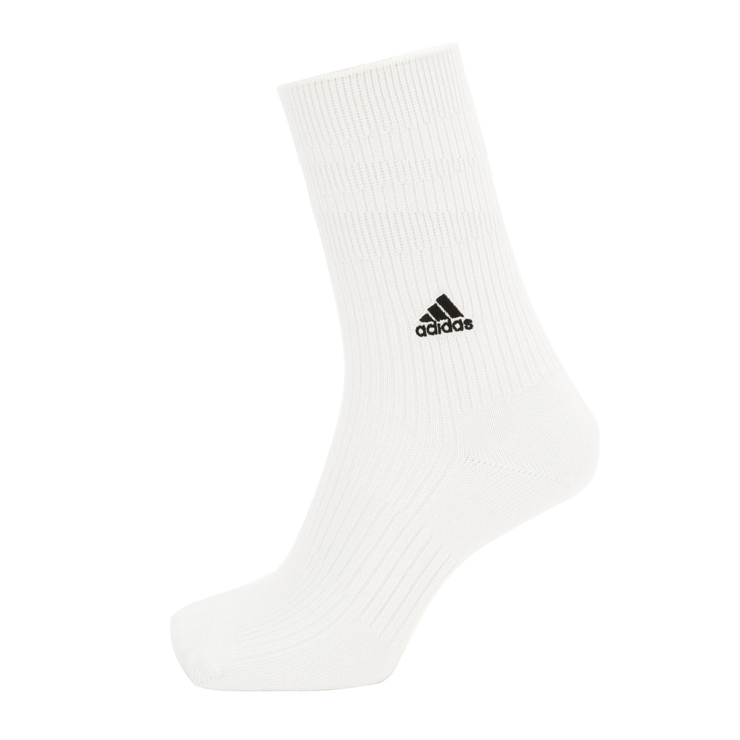 福助 adidas ハイクルー丈ソックス 3足組 (19-21cm～23-25cm) (ふくすけ フクスケ アディダス) (在庫限り)