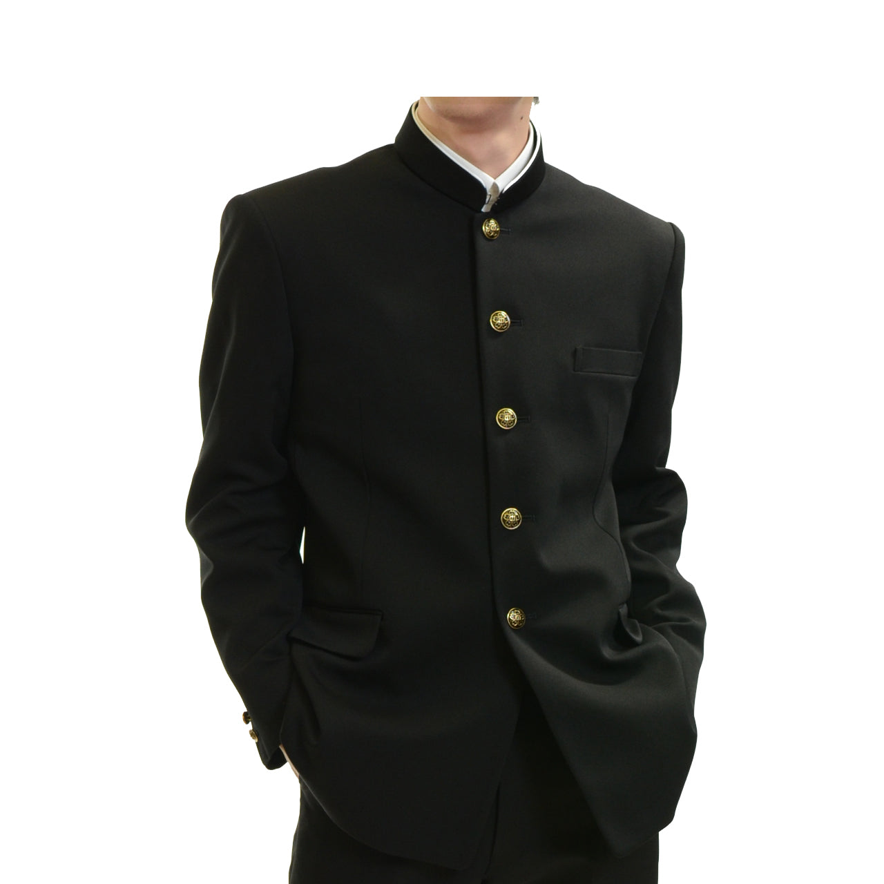 トンボ学生服 男子 ソフトカラー上着 155～190cm B体(太め 155