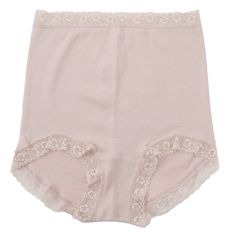 福助 裏起毛 ショーツ 1分丈 レディース 綿混 あったか 発熱 秋 冬 2枚