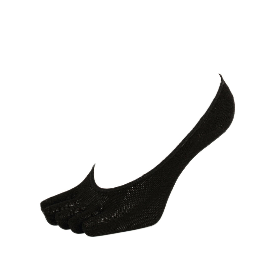 福助 5本指ソックス フットカバー 滑り止め レディース シルク 22-24cm (靴下 5本指 ソックス セット 脱げない 浅履き フットカバーソックス インナーソックス 重ねばき) (在庫限り)