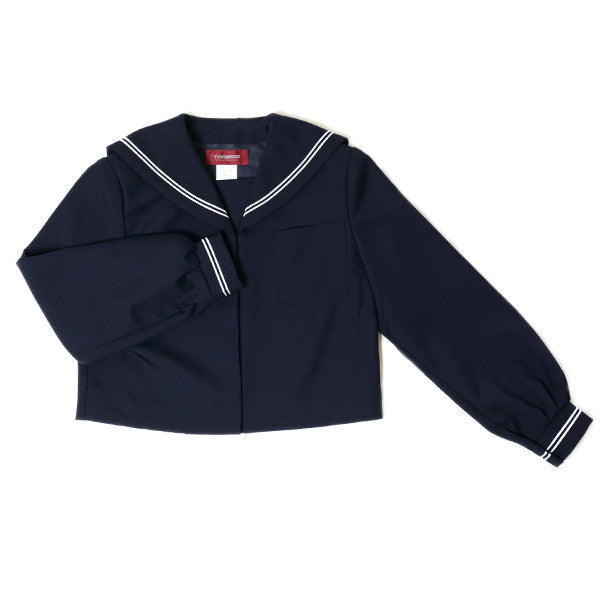トンボ学生服 女子 サージ織り 白2本ラインセーラー服 160cmA～180cmA (トンボ TOMBOW) (送料無料) (在庫限り)