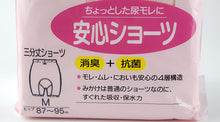 画像をギャラリービューアに読み込む, レディース 軽失禁3分丈ショーツ ちょい漏れ用 綿100% M～LL (女性 婦人 下着 パンツ 尿漏れ 尿モレ マタニティ 産褥  妊婦 コットン 産後 給水) (取寄せ)
