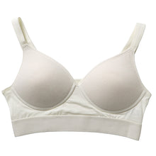 画像をギャラリービューアに読み込む, SchooLog ガールズ 綿ベア天 モールドカップブラ SS～L 高校生 中学生 コットン 子供 ジュニア スクールインナー 女の子 ブラトップ 無地 白 ピンク SS S M L
