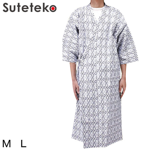 紳士ガーゼねまき M・L (健康ねまき) (介護肌着) (取寄せ)