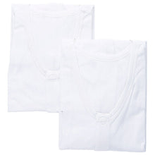 画像をギャラリービューアに読み込む, ワンタッチ肌着 紳士用ワンタッチテープ式半袖前開きシャツ 2枚組 S～LL (マジックテープ ボタン 前あき 下着 入院 ワンタッチ肌着 インナー 男性 紳士) (在庫限り)
