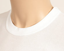 画像をギャラリービューアに読み込む, Tシャツ メンズ 半袖 丸首シャツ インナー 2枚組 M～LL (tシャツ 男性 紳士 クルーネック 肌着 白 無地 綿 コットン シャツ 吸汗 速乾 夏 M L LL) (在庫限り)
