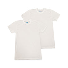 画像をギャラリービューアに読み込む, Tシャツ メンズ 半袖 丸首シャツ 2枚組 M～LL (tシャツ 男性 紳士 インナー インナーウェアー 肌着 シャツ クルーネック 抗菌防臭 吸汗速乾 M L LL) (在庫限り)
