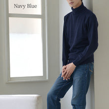 画像をギャラリービューアに読み込む, タートルネック メンズ セーター S～3L ビジネス カジュアル オフィス 秋 冬 ウール 防寒 大きいサイズ メンズニット メンズセーター 無地 シンプル スリム 薄手
