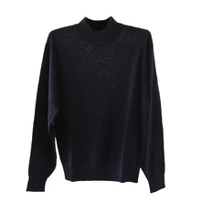 画像をギャラリービューアに読み込む, ハイネック メンズ ニット S～3L ビジネス カジュアル オフィス 秋 冬 ウール 防寒 大きいサイズ メンズニット メンズセーター 無地 シンプル スリム 薄手
