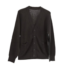画像をギャラリービューアに読み込む, カーディガン メンズ 薄手 S～3L V首 Vネック ビジネス カジュアル オフィス 秋 冬 ウール 防寒 大きいサイズ メンズニット メンズセーター 無地 シンプル スリム
