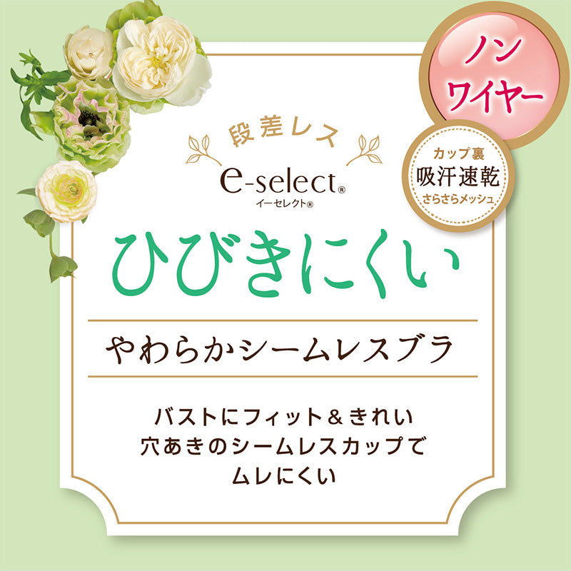 アツギ イーセレクト ノンワイヤーブラ シームレスカップ ブラジャー