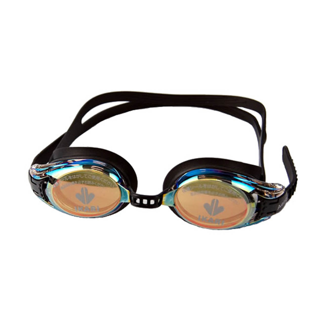 IKARI Aero ミラーコート＆UVカット 大人用スイミングゴーグル 12歳