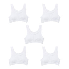 画像をギャラリービューアに読み込む, 【5枚セット】体育deインナー 女児 ソフトカップ付き ハーフトップ (140cm～165cm) (スポーツインナー)
