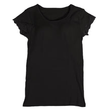 画像をギャラリービューアに読み込む, ブラトップ 半袖 カップ付 tシャツ 綿100 インナー レディース M～LL (カップ付き 半袖インナー Tシャツ フレンチ袖 下着 締め付けない ひびきにくい) (在庫限り)
